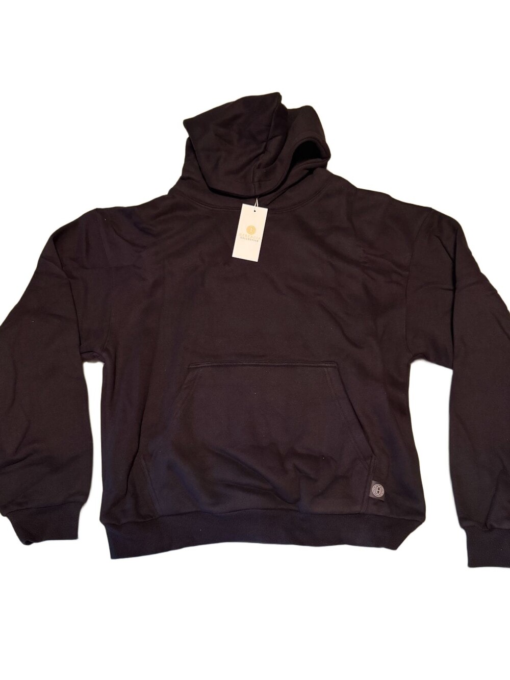 Herencia Collection Jalisco Mexico Puff Print Hoodie Black Mens Large NWT